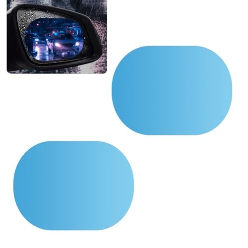 2 PCS Car Rearview Mirror Rain Film, Rainwater Drainage HD Anti-glare Eye