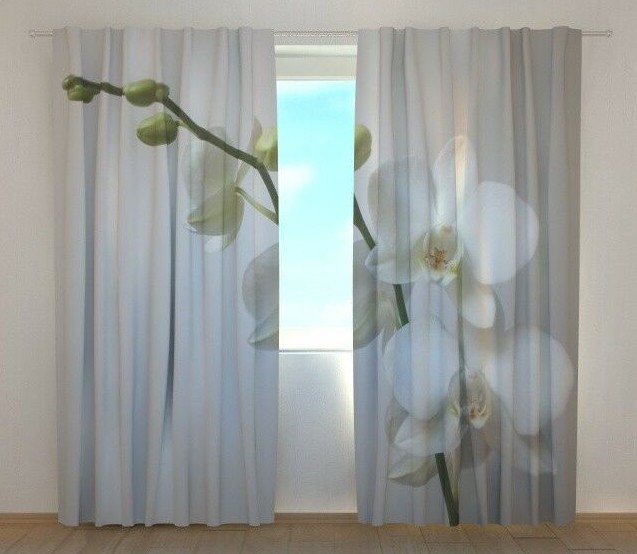 Curtain Riga Orchid Wellmira Flower Custom Made 3D Printed Floral Bedroom