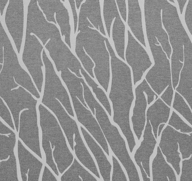 Forest Hill Patio Woven Blackout Grommet Top Curtain Panel Ash 108″W x 84″L