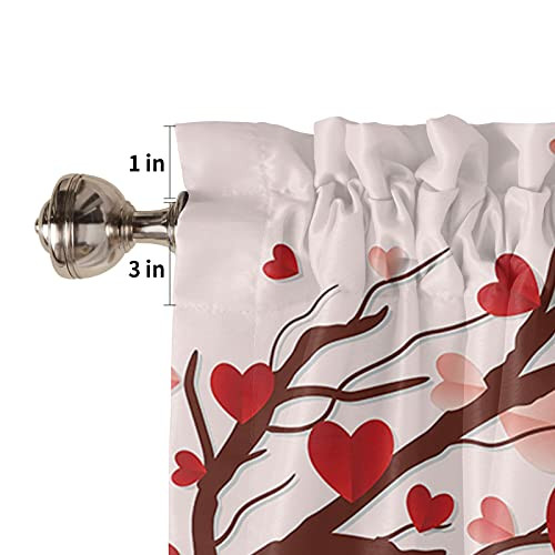 Valentines Day Curtain Valances 54″W x 18″L (Pack of 1) Valentine’s Day8635