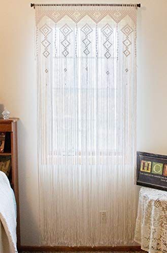 Hanging Curtain, Bohemian Décor, Wall Hanging, Wall Décor, Macramé Curtain