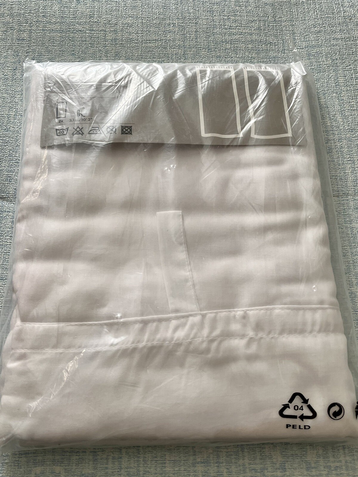 IKEA wilma shear curtains white 57 x 118 in package 800.431.71