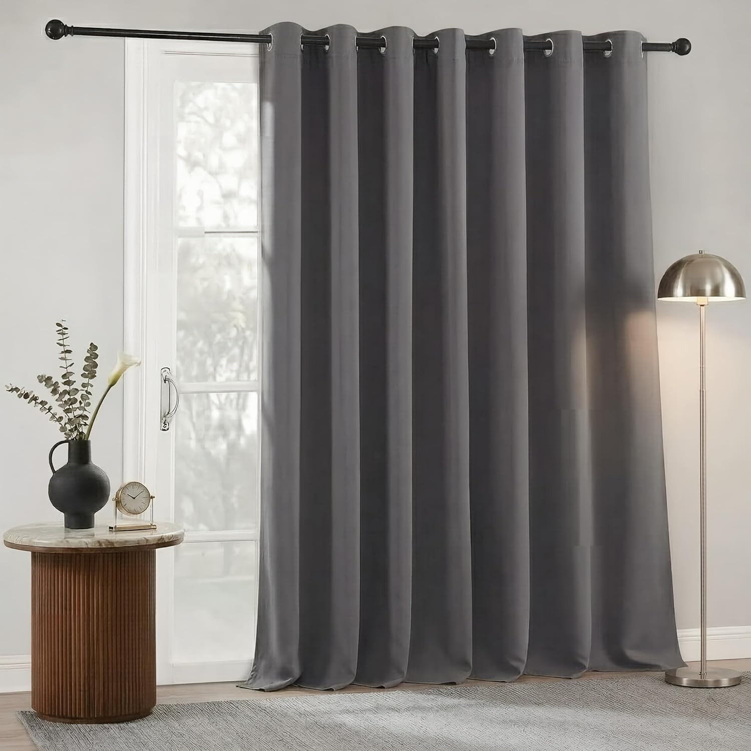 Blackout Curtains & Drapes for Sliding Glass Doors-Total Privacy Thermal Efficie