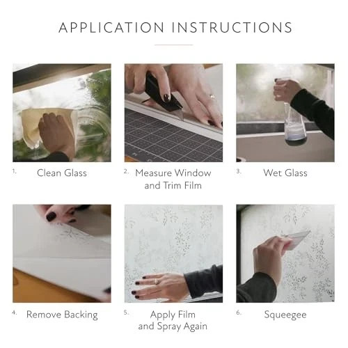 Artscape Magnolia 24″ x 36″ Window Film – Privacy, Decorative, Easy Install