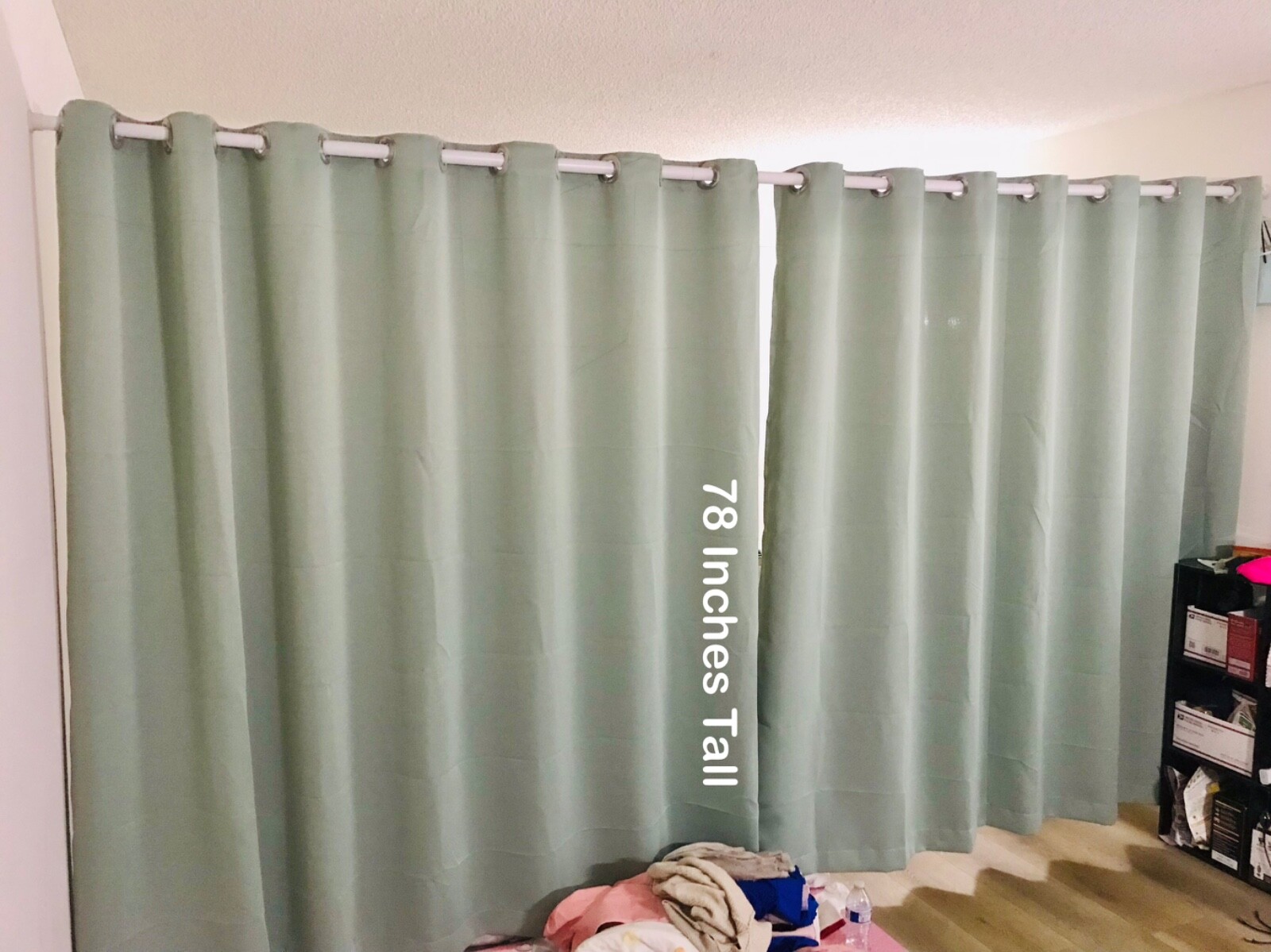 Rod and Curtain Partition, Blackout, Tension fitted, Extra Wide, Adjustable