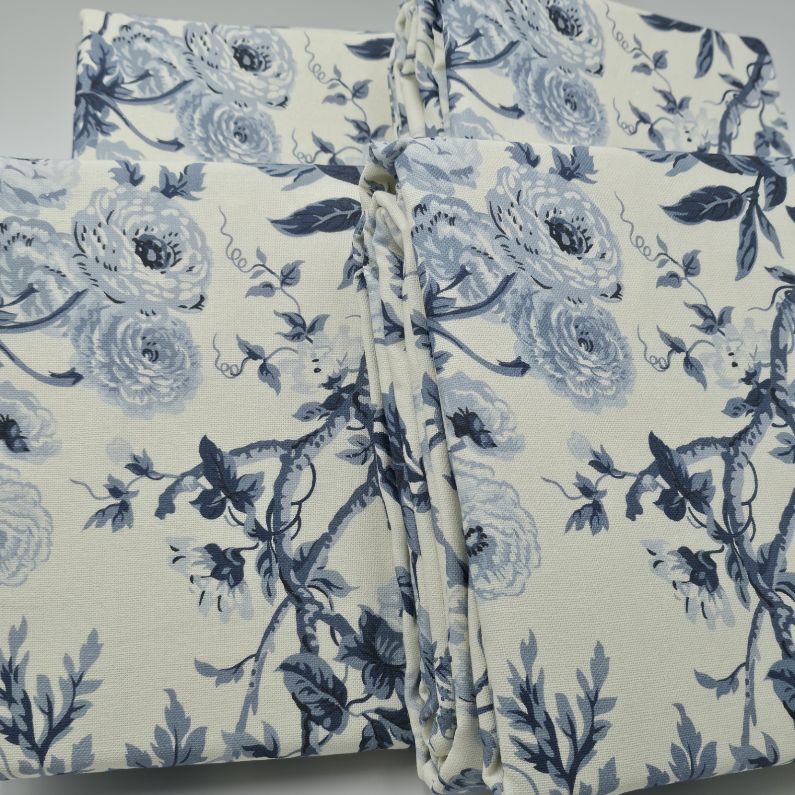 Pottery Barn Garden Floral Set Of 4 Curtains Panels 50×96 New