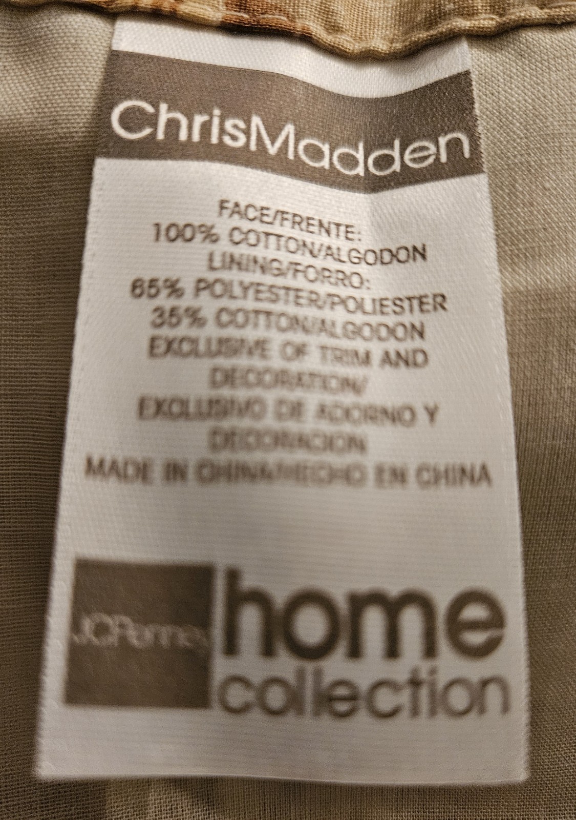 JC Penney Chris Madden Floral Pattern Pair of Rod Top Curtain Panels 41″x86″