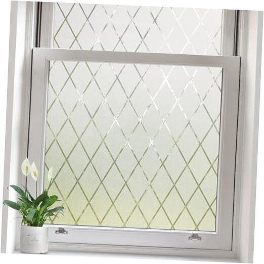 Privacy Window Film Day & Night, Static Cling Glass 23.6 x 78.7 inch Frosted