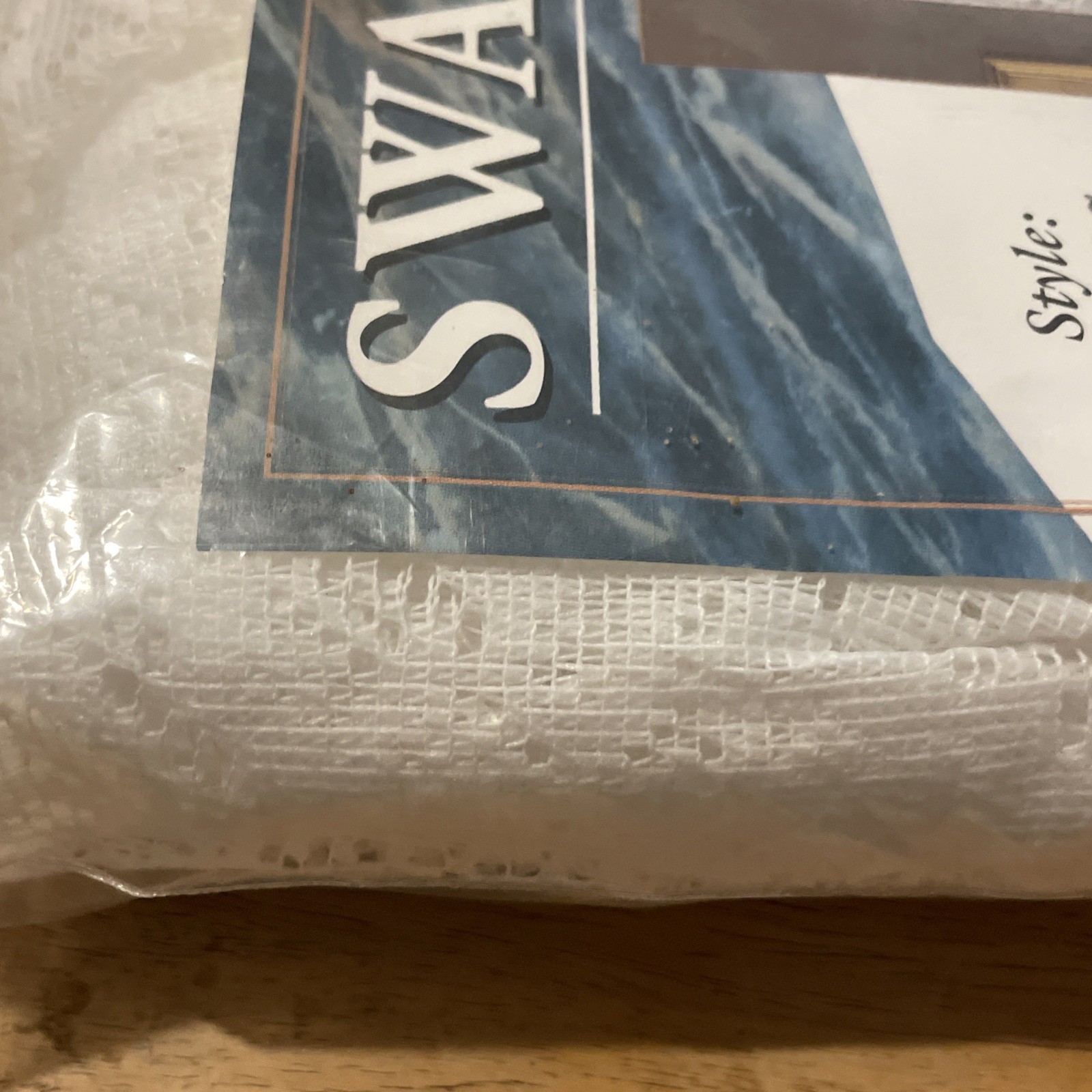 New SWAG Style Dana window curtain in white 80”W-38”L