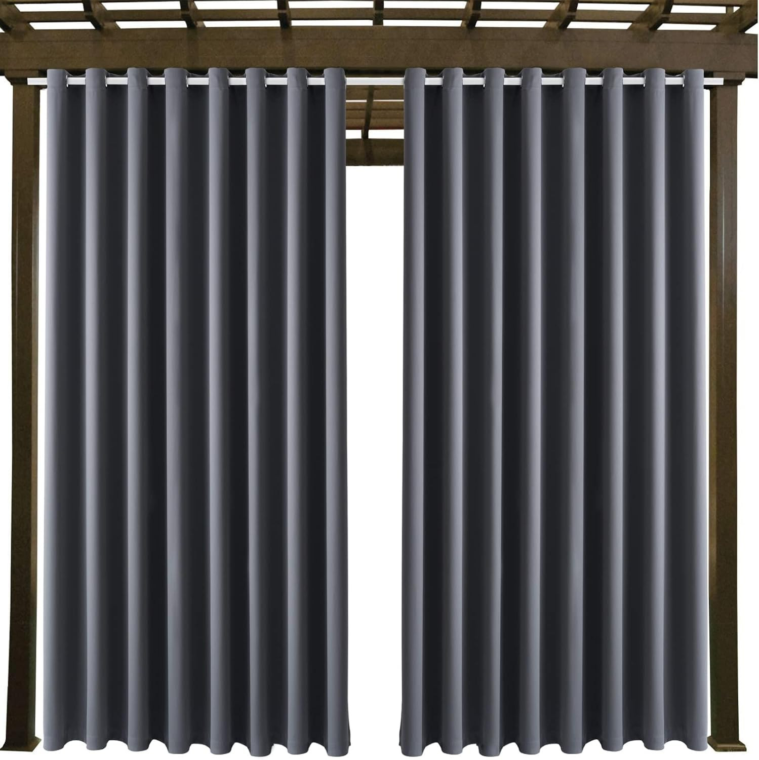 Waterproof Blackout Outdoor Curtains W105xL84 – 2 Panels for Patio & Home