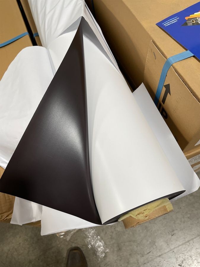 Blank Magnet Sheet Roll (Choose Size) Printable White Vinyl Flexible 0.30Mil