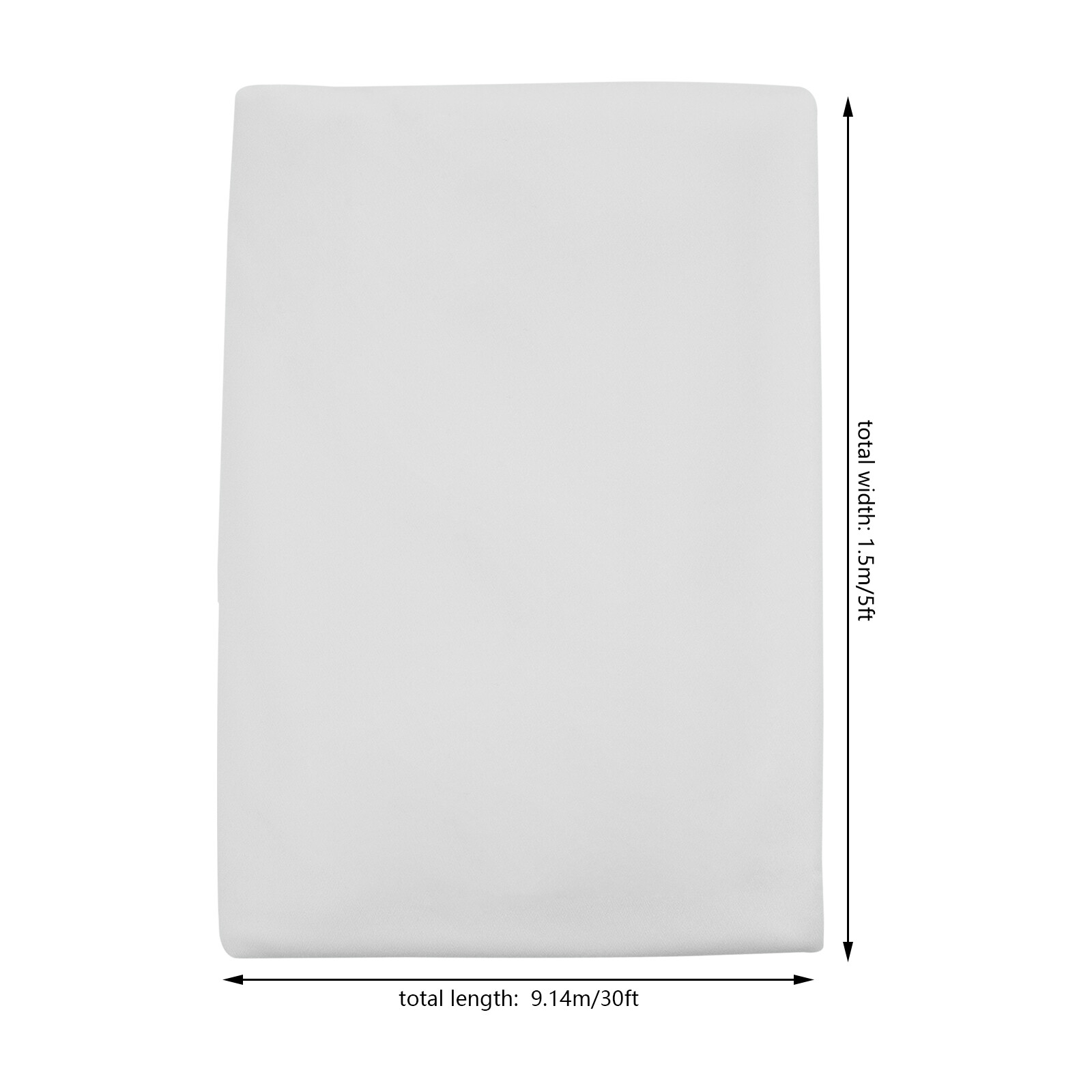 6pcs White Ceiling Drapes Draping Decor Chiffon Curtains Sheer Voile Backdrop