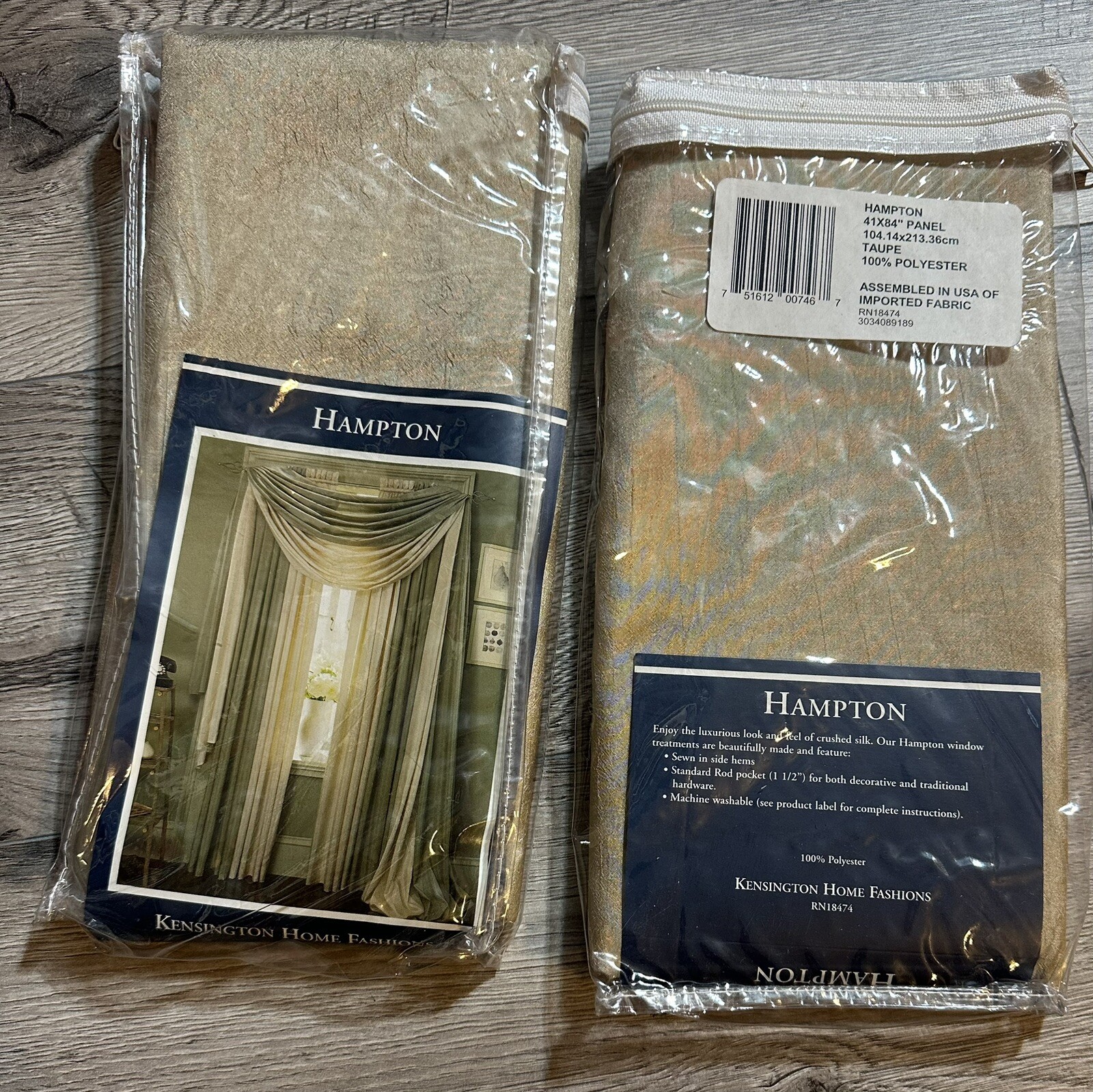 Hampton 41” x 84” Taupe Panel- 2 Packs