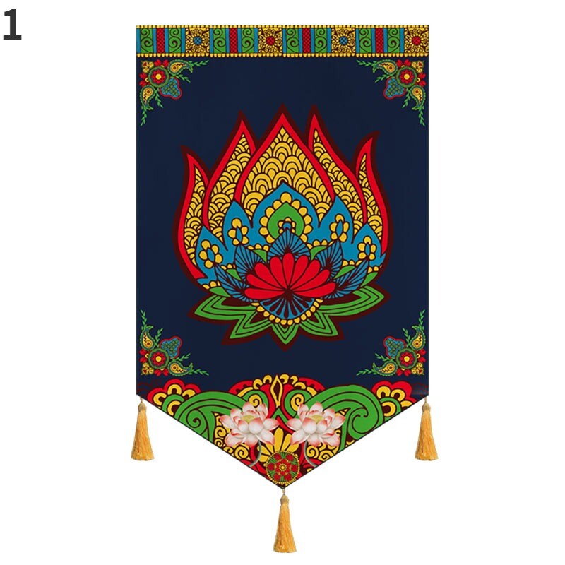 1x Fringe Ethnic Thai Noren Curtain Tassel Indian Restaurant Room Door Curtain