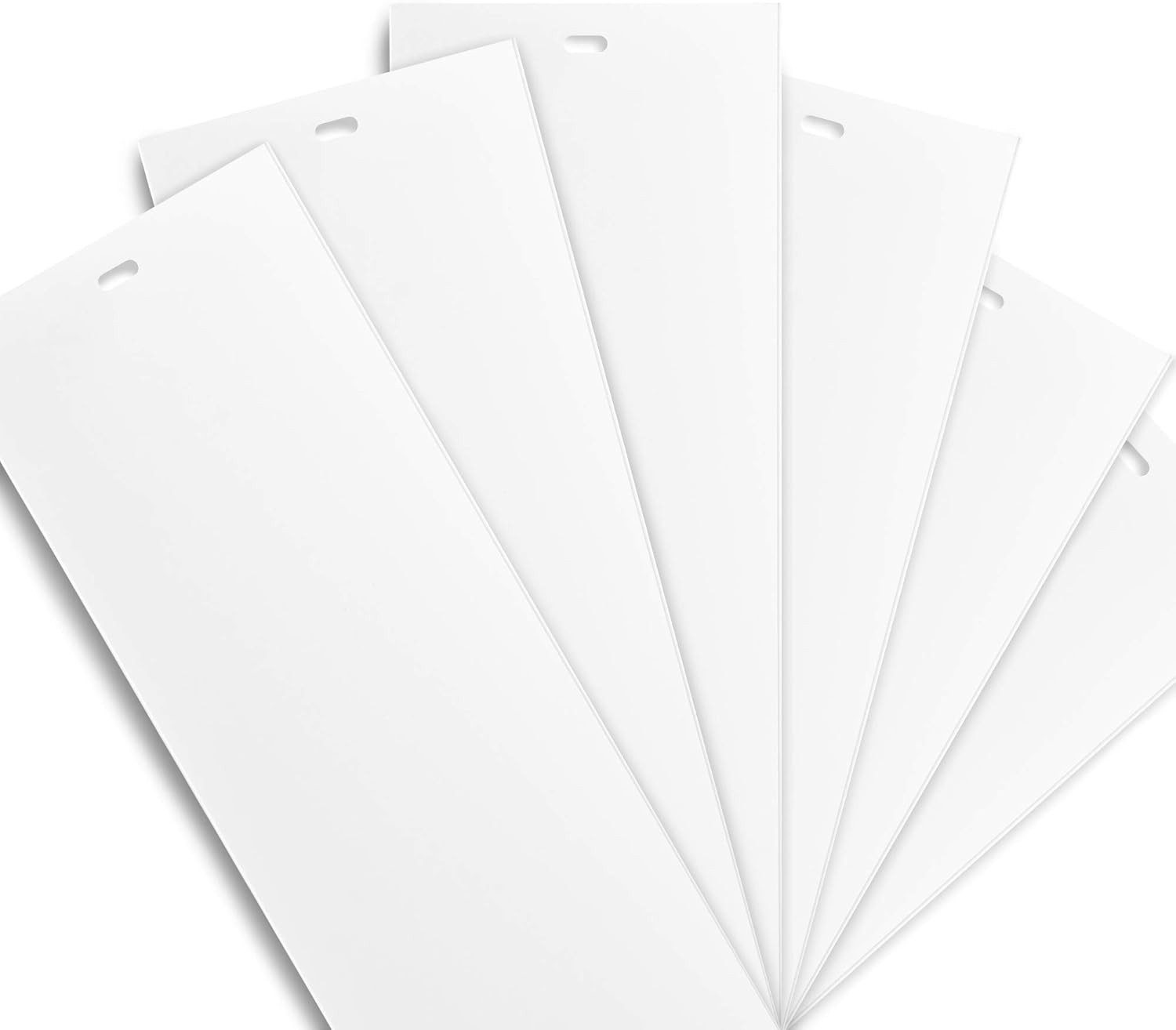 White Vertical Replacement Blinds Slats Sliding Glass Door Window 6 Pack