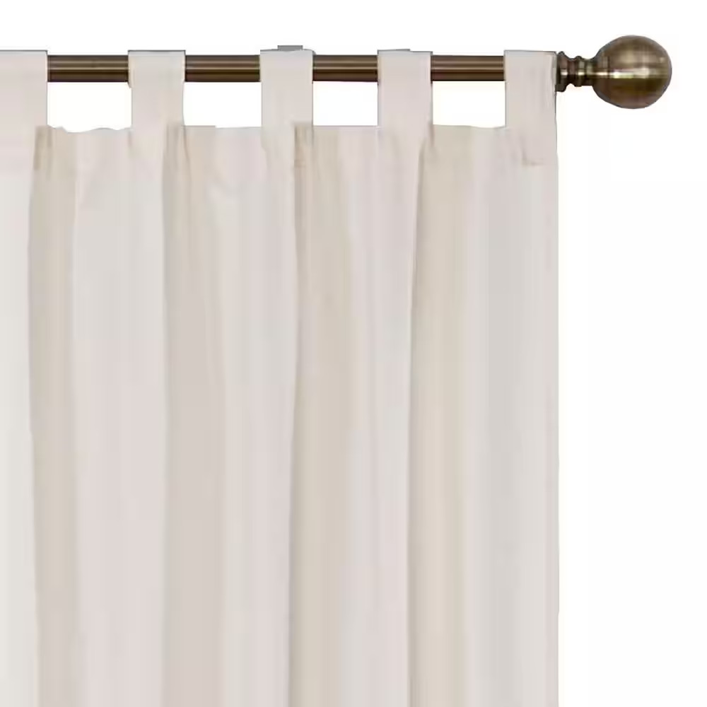 Montana Natural Solid Polyester/Cotton Blend 60 In. W X 63 In. L Light Filtering