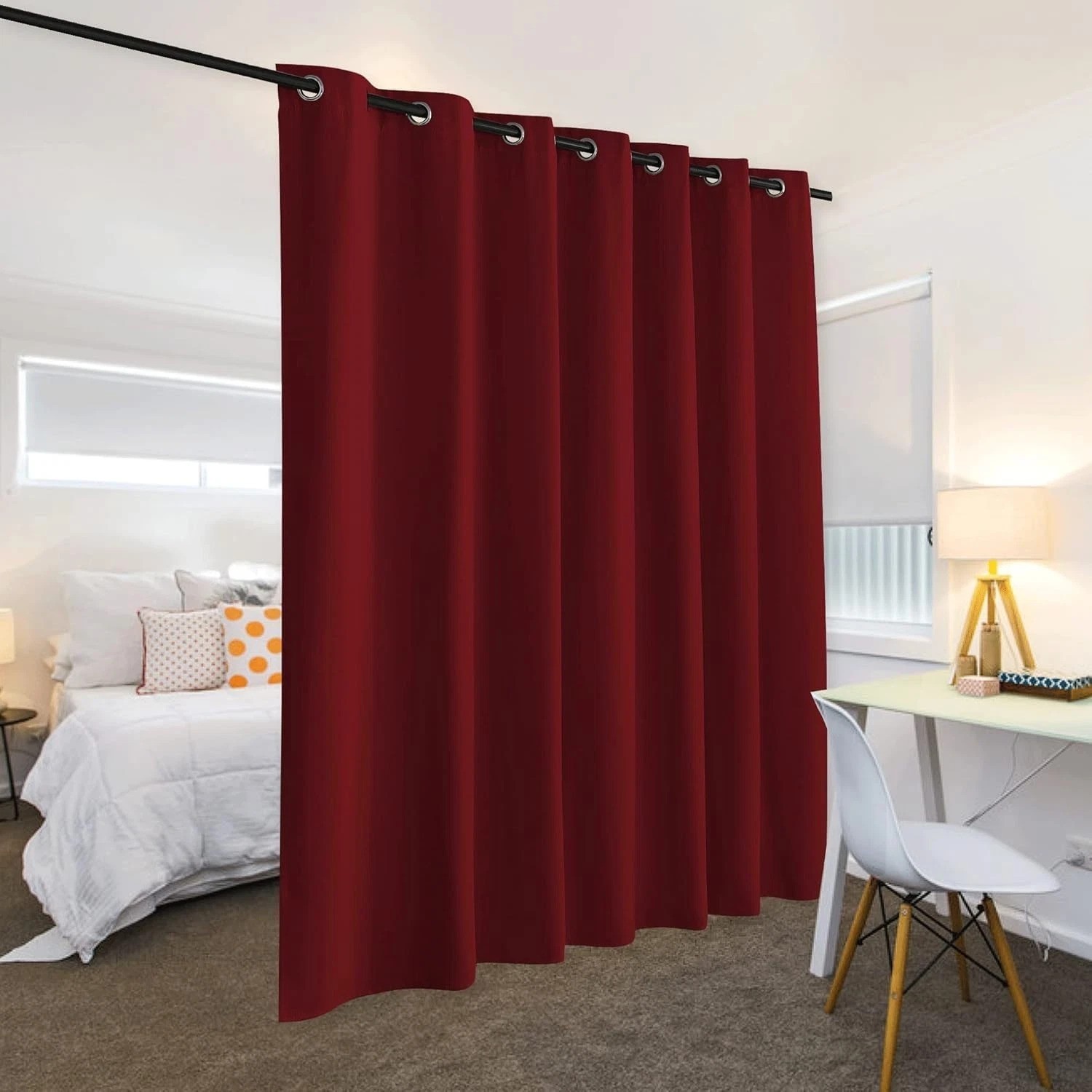 Blackout Room Divider Curtain, Soundproof Privacy Screen Curtains Partitions …