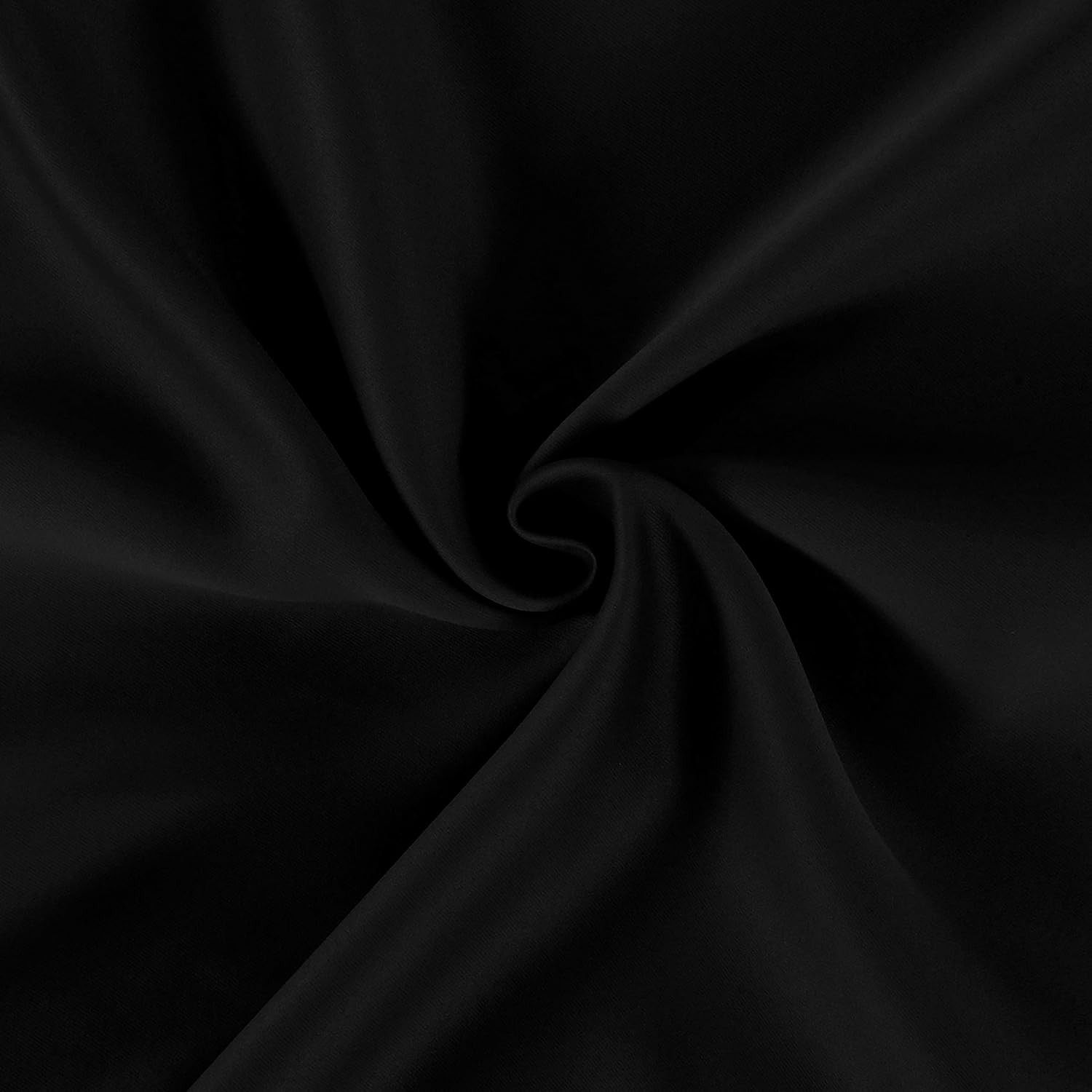 Black Thermal Blackout Curtains/38 x 63 Inch/Set of 2 Panels Room Darkening