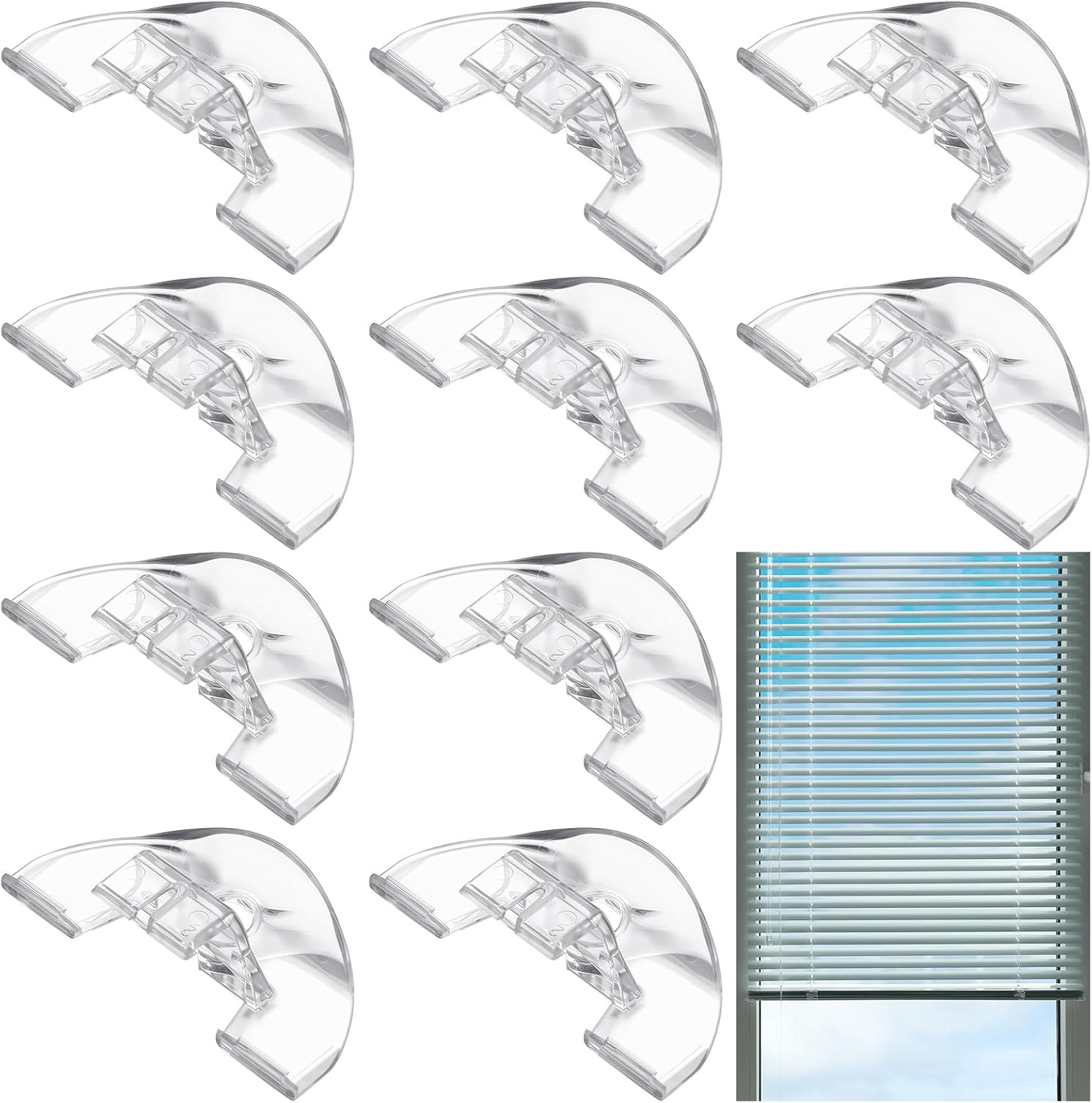 10 Pcs Shade Pulls Cordless Honeycomb Shade Lift Handles for Cordless Blind Cell