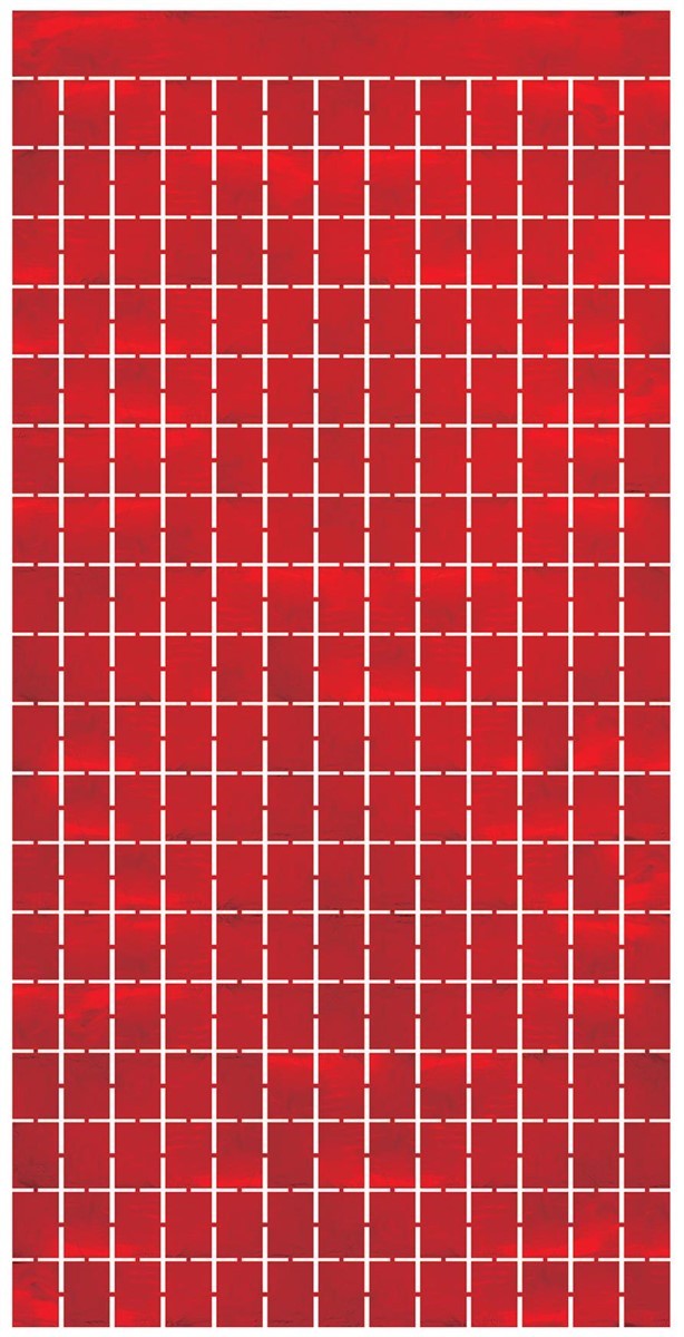 Metallic Square Curtain of Size 6′ 6″ x 3′ 2¼» for Halloween – Beistle