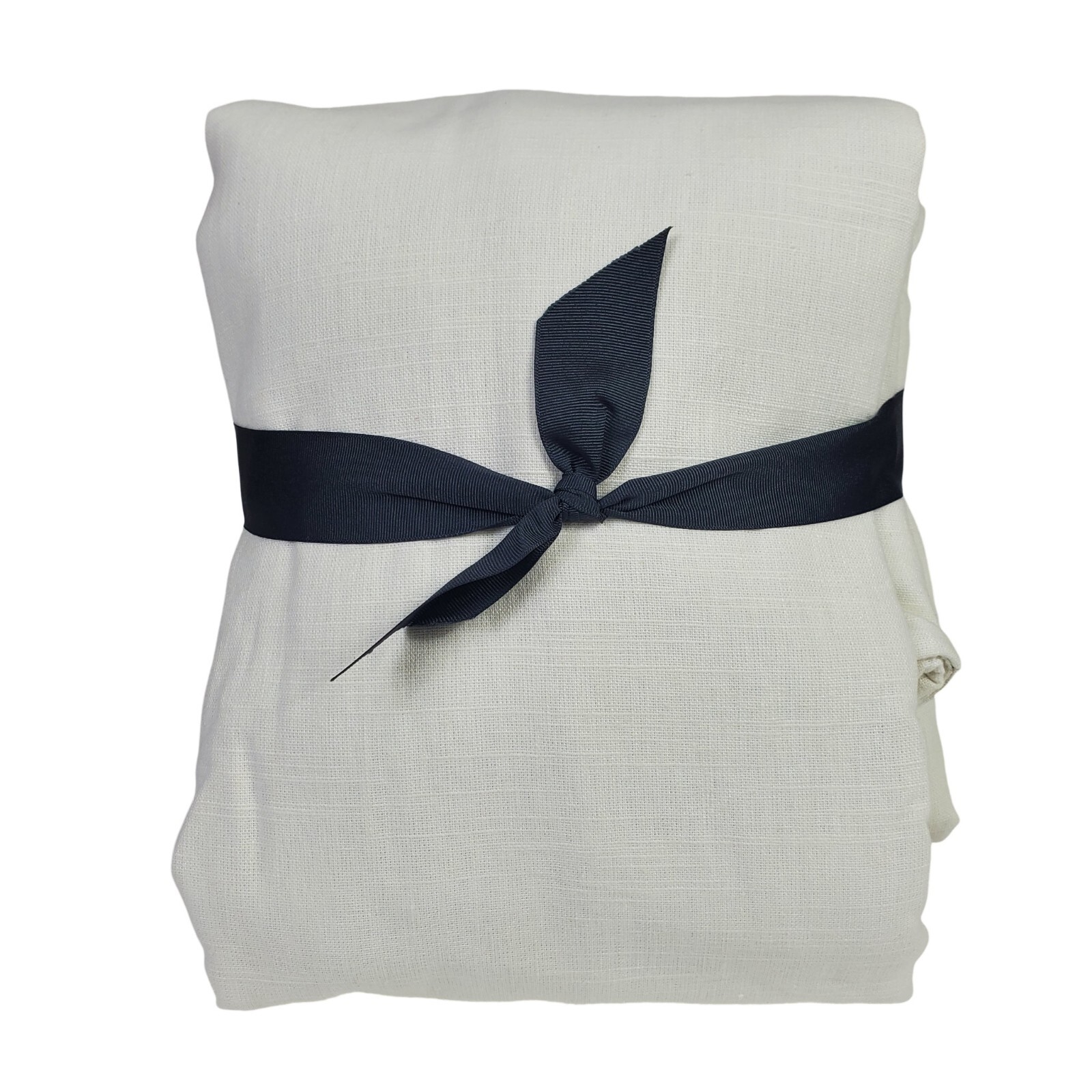 Pottery Barn Emery Linen Blackout Curtain White 76″x130″ Custom