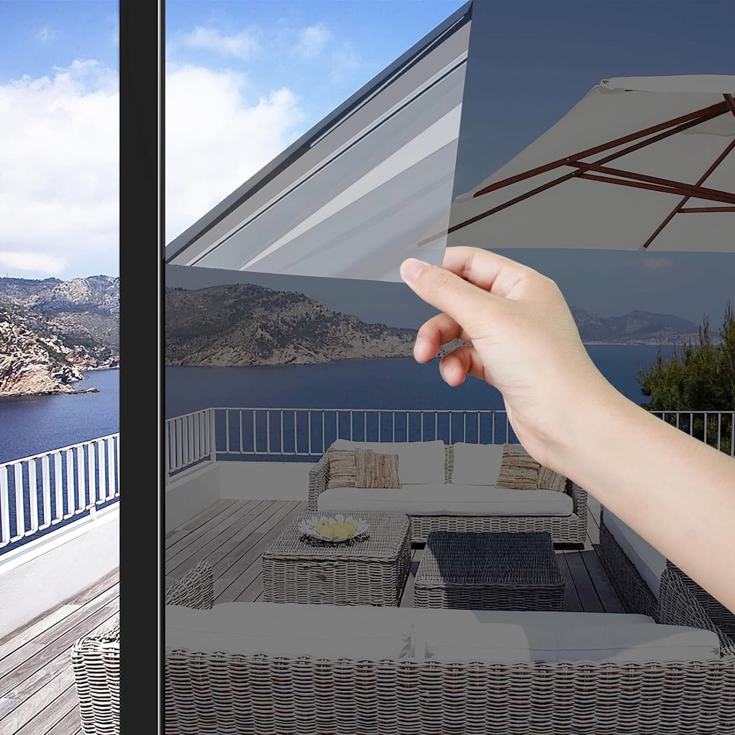 Window Privacy Film For Home Sun UV Blocking Reflective Mirror Film Heat Control