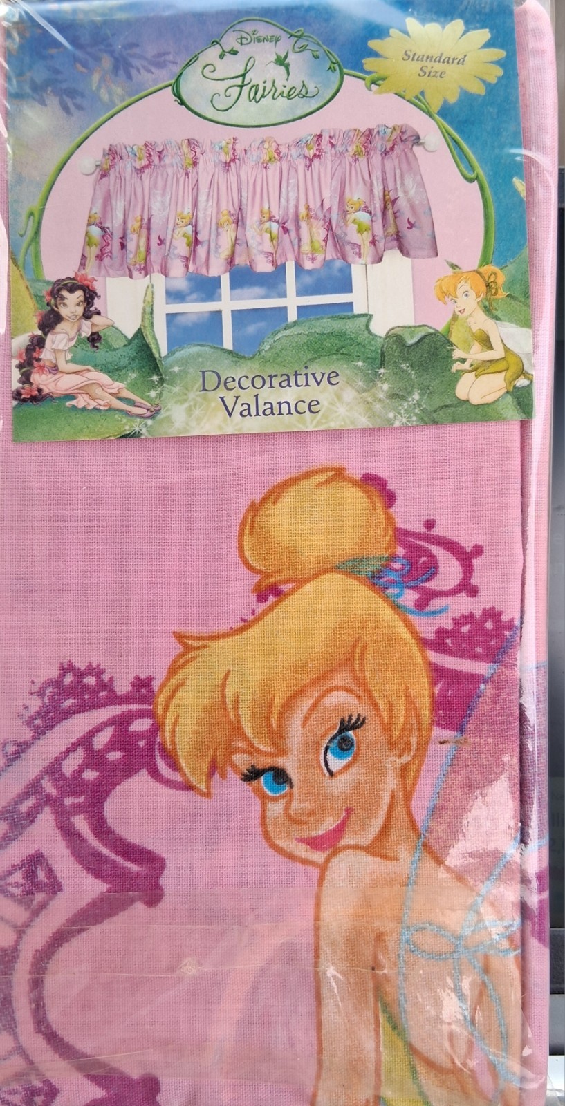 Disney Fairies Tinker Bell Tinkerbell Window Curtain Valance (#EB6TR-4068)