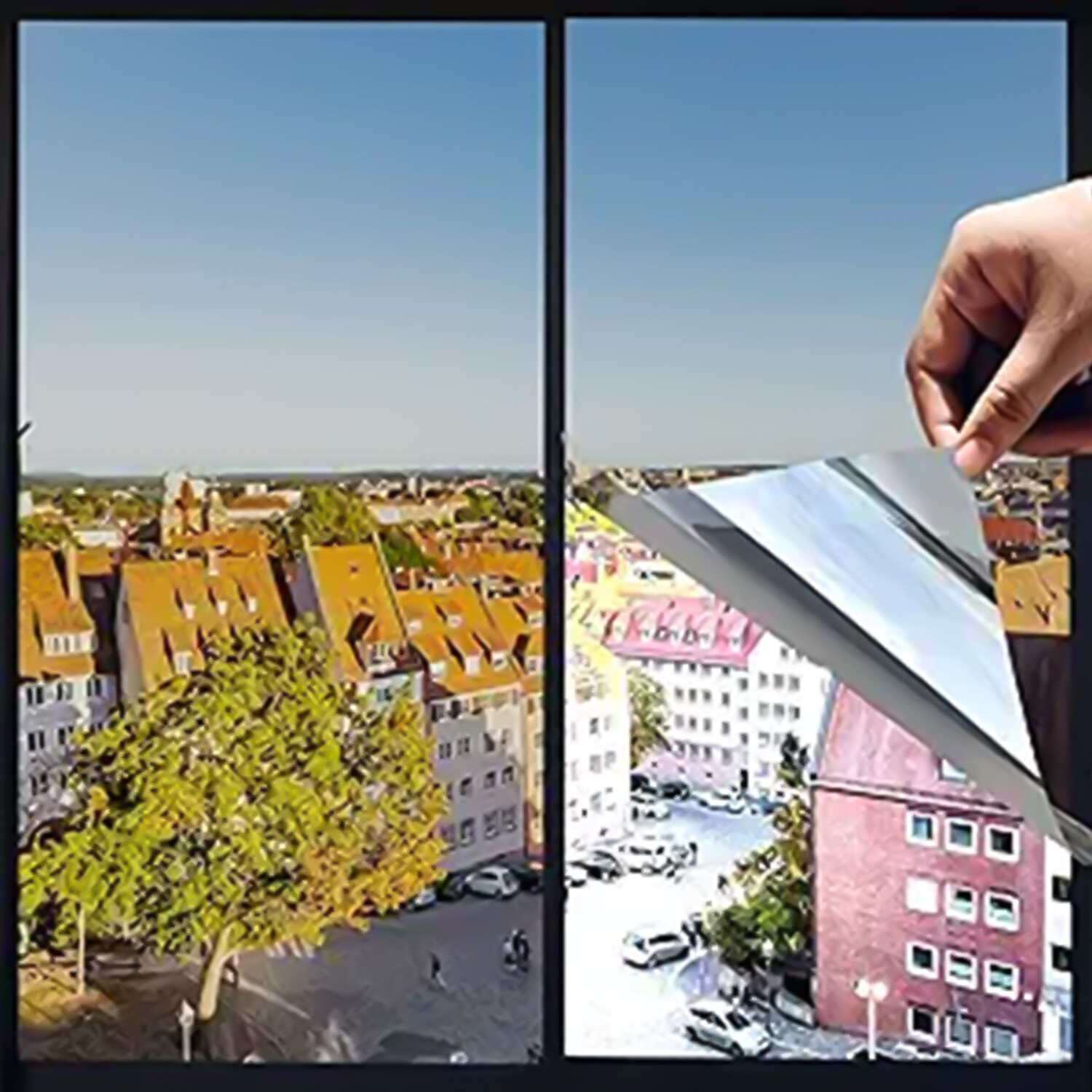 Mirror Reflective One Way Privacy Window Film Glass Tint Anti UV For Home Office