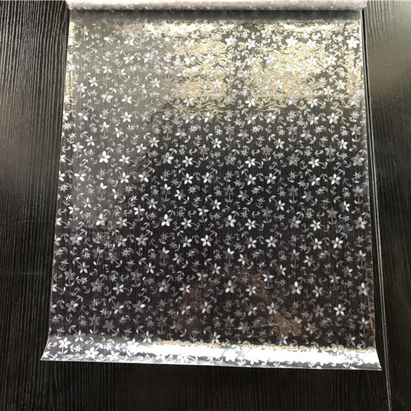 UK Translucent Stained Static Cling Glass Stickers 3D Floral Window Film Decor