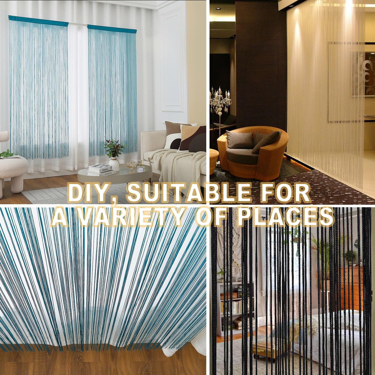 Door String Curtains Fringe Door Curtains for Doorways Window Room Decoration…