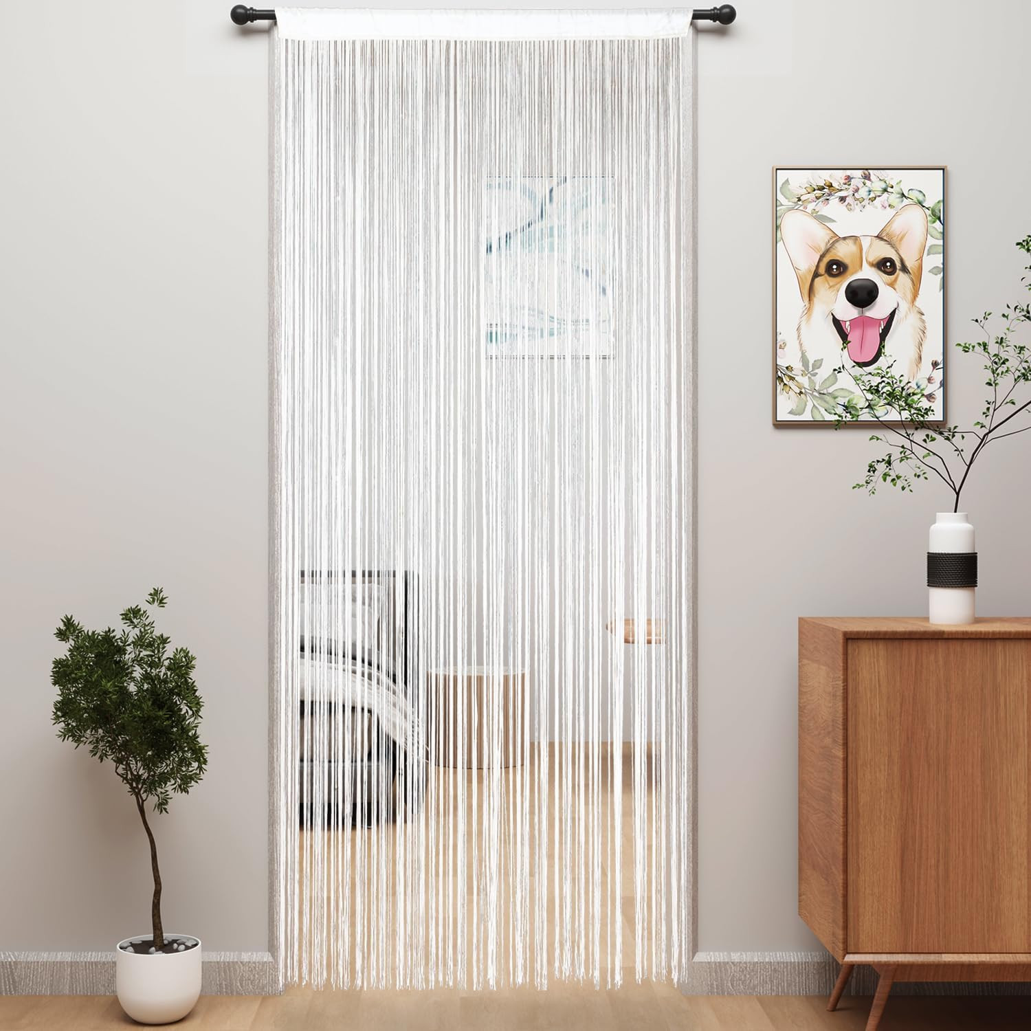 Door String Curtains Fringe Door Curtains for Doorways Window Room Decoration Li