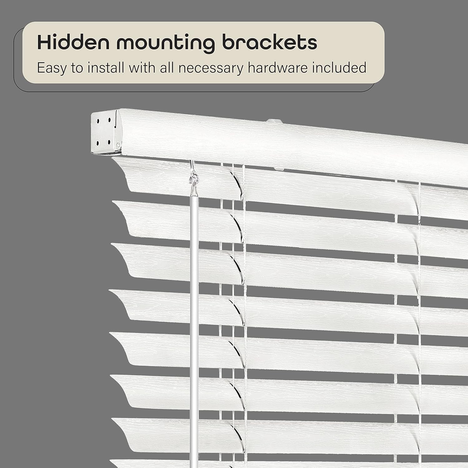 Privacy-Enhancing Cordless Vinyl Blinds – 35″W x 64″H – For Safe Indoor Ambiance