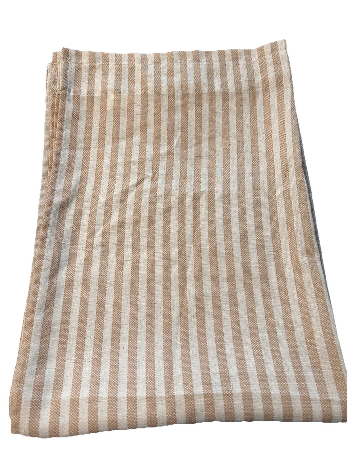 CURTAIN PANELS Linen Blend 26”Wx36”(SIX PANELS) Tan and Beige Striped