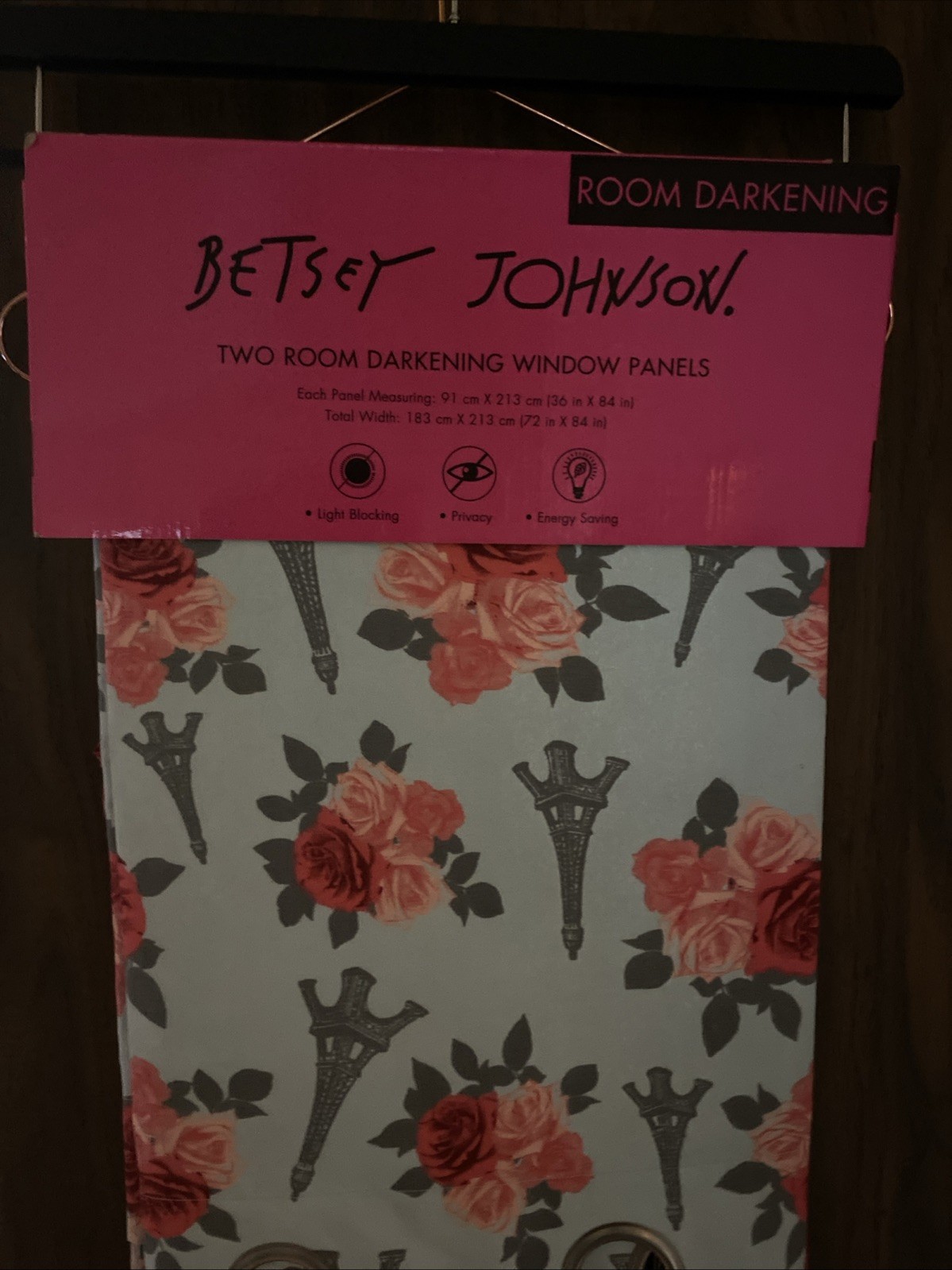 Betsey Johnson Two Room Darkening Window Pannels
