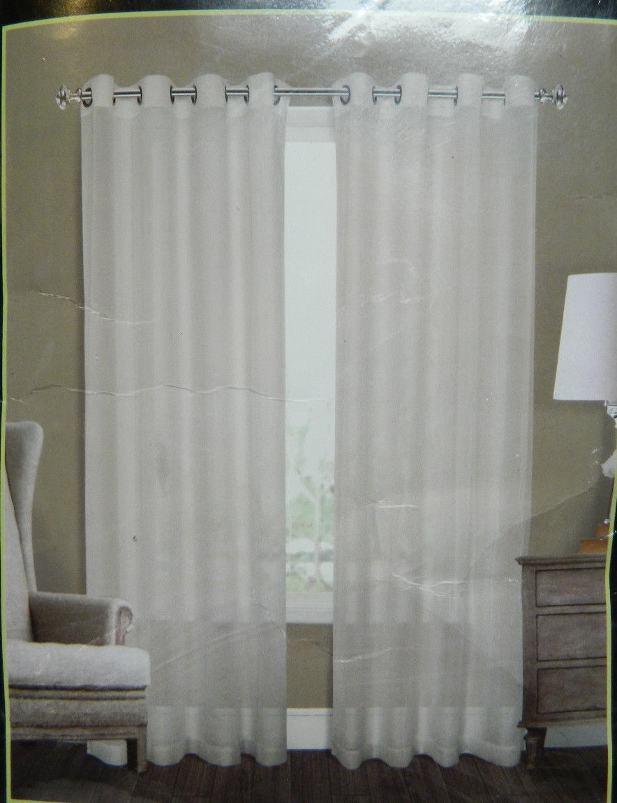 NIP UNITED VENETIAN PAIR OF CRUSHED VOILE /CROMMETS 2-PANELS EACH 50″ X 63″ LONG