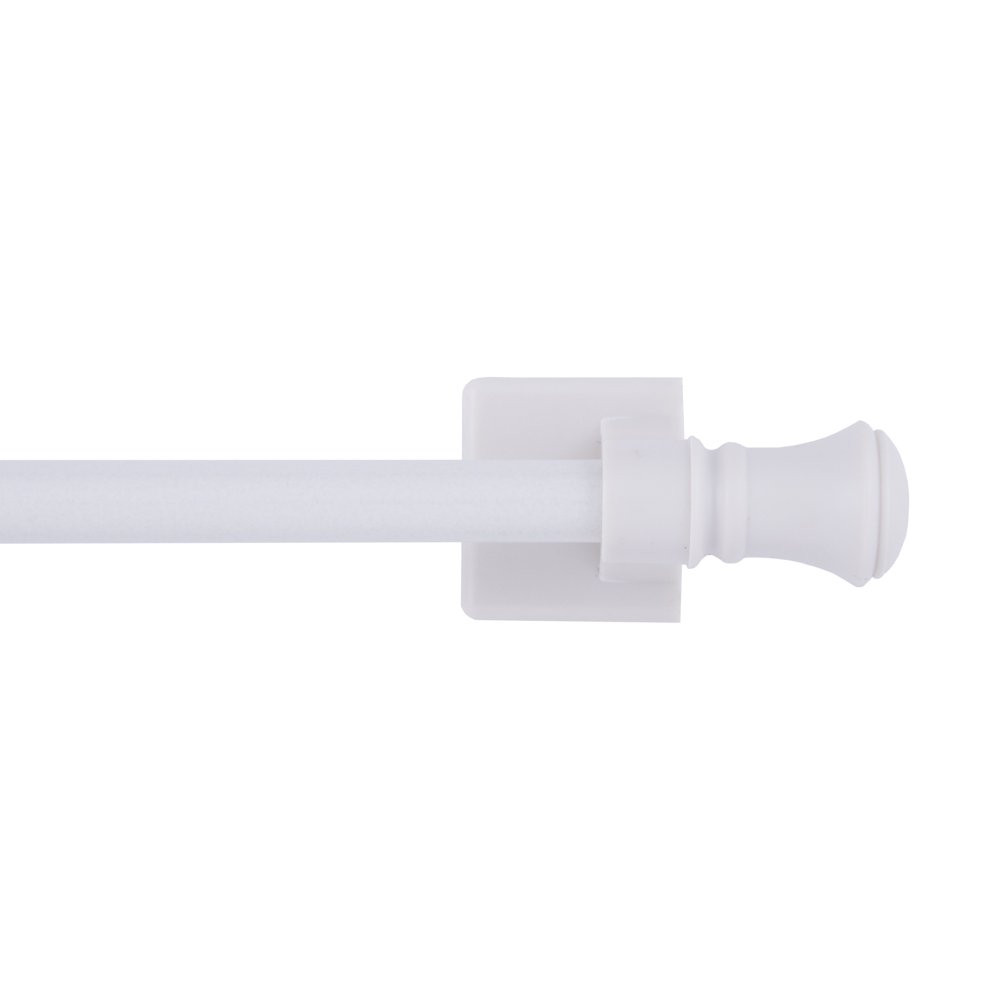 MAGNETIC CURTAIN RODS 1/2-Inch 16-28″ Adjustable White/Black/Silver/Brown