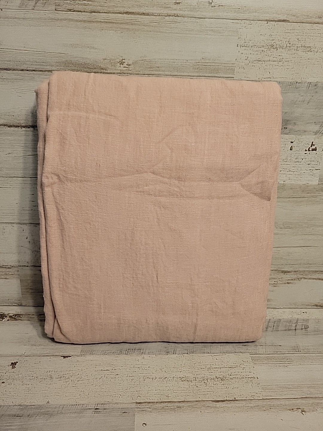 Pottery Barn Belgian Flax Linen Curtain panel Drape color – Rose Water 50x 84
