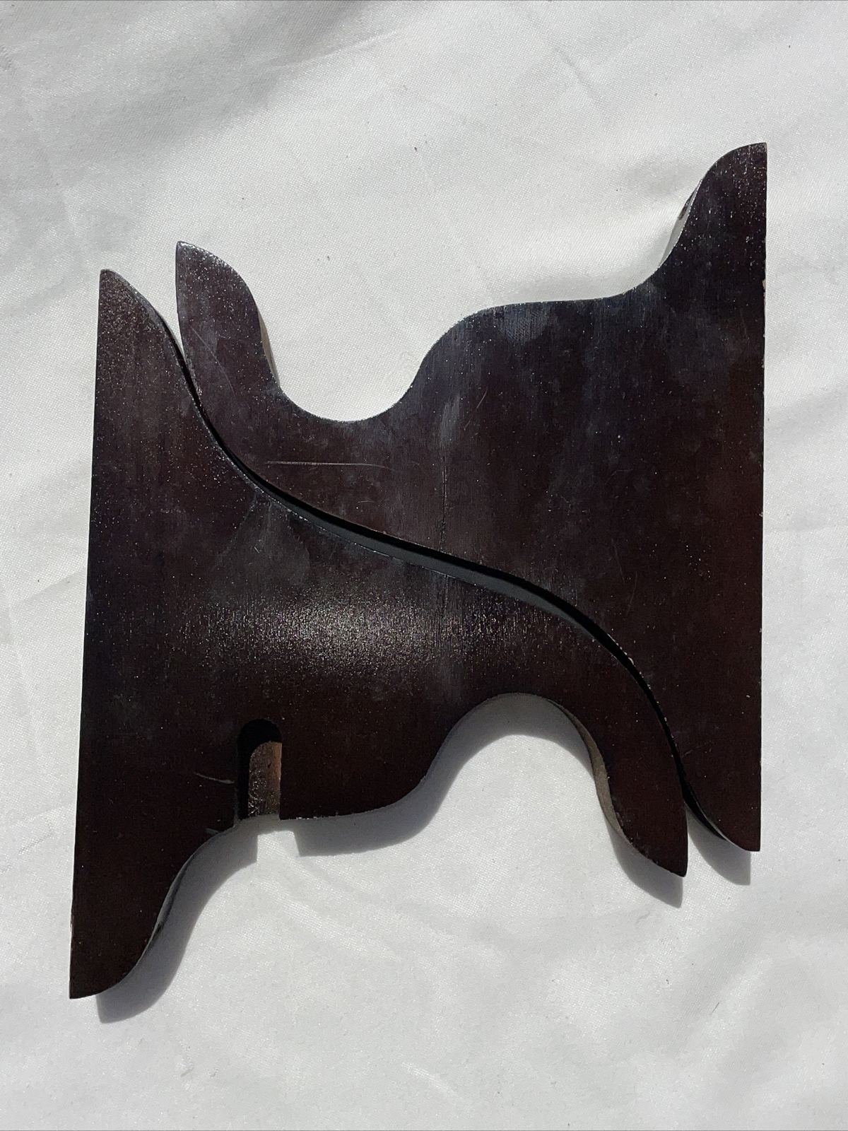 Vintage Stanley Wood Pole Set Decorative Curtain Rod Brackets Finials Rings 3”