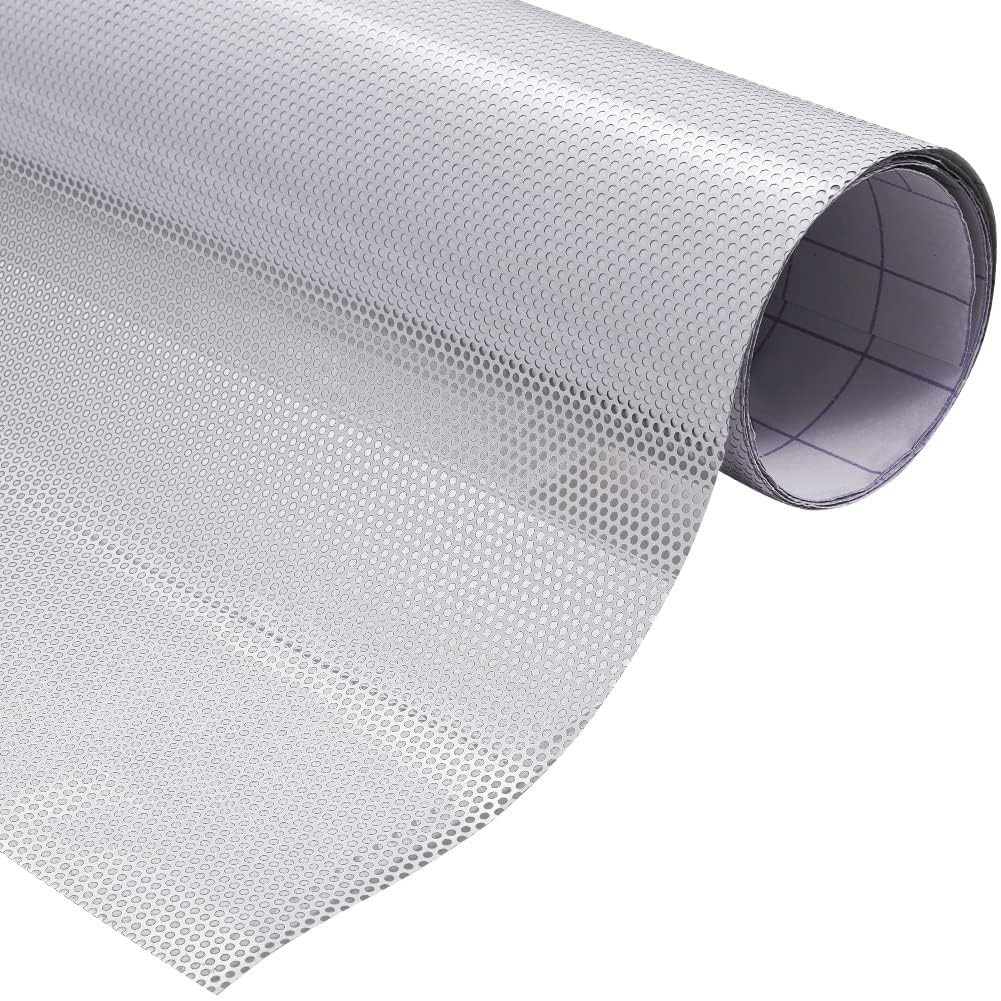 XhuangTech One Way Privacy Window Film,Perforated Vinyl 12 x 47 inches, White