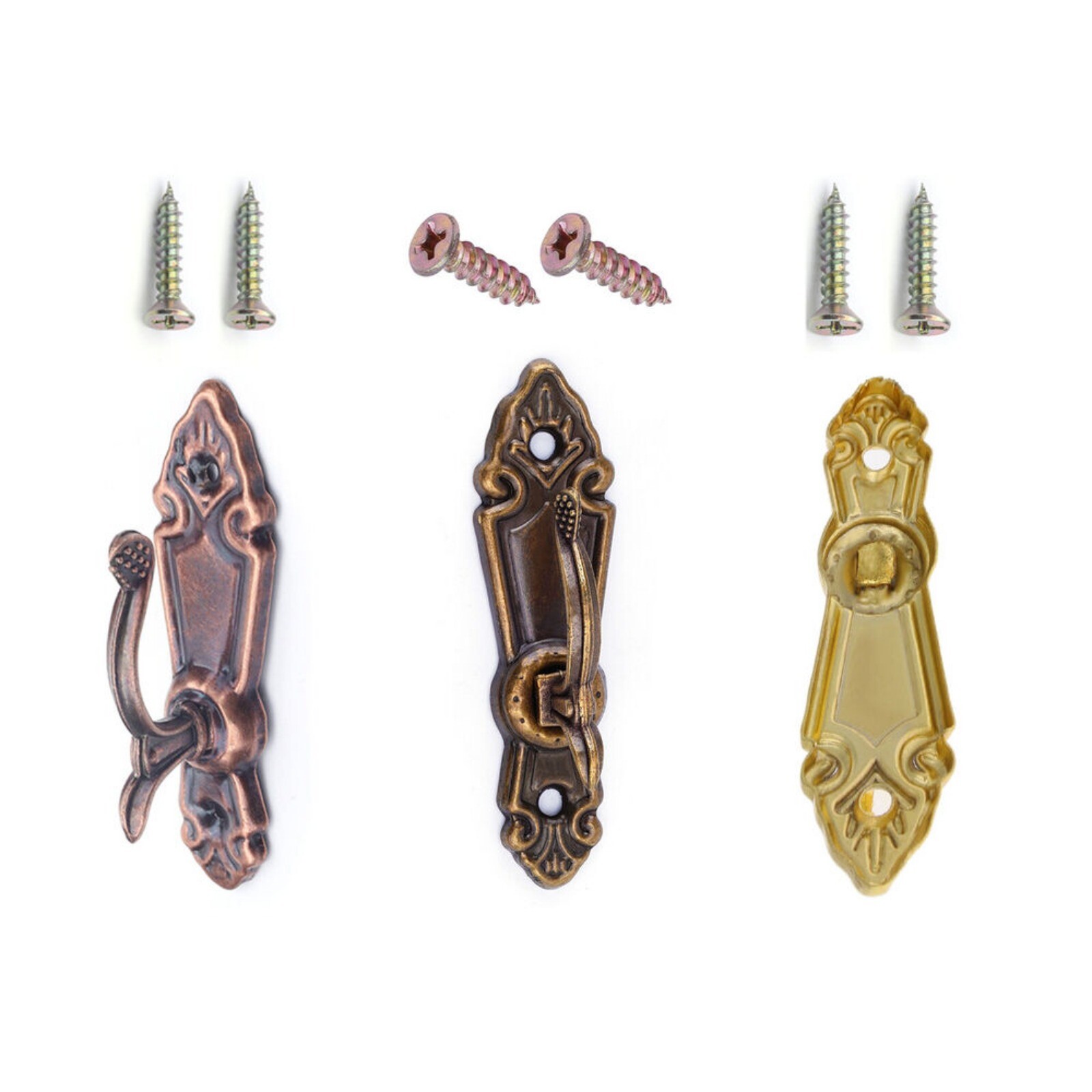 2-6Pair 80x22mm Curtain Hook with Screw, for Mini Wall Mount Hooks Mount Curtain