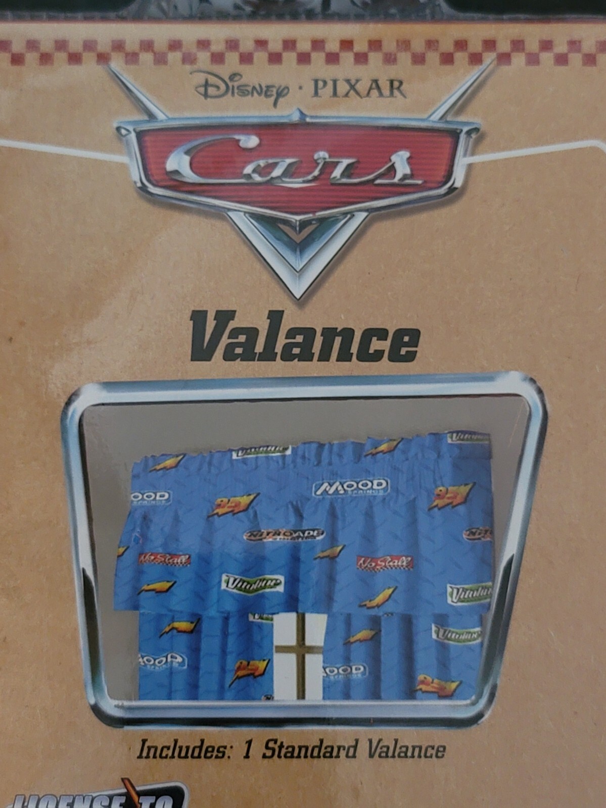 Disney Pixar CARS Window Valance Fits Standard Window 16 x 84 Inches 2 VALANCES
