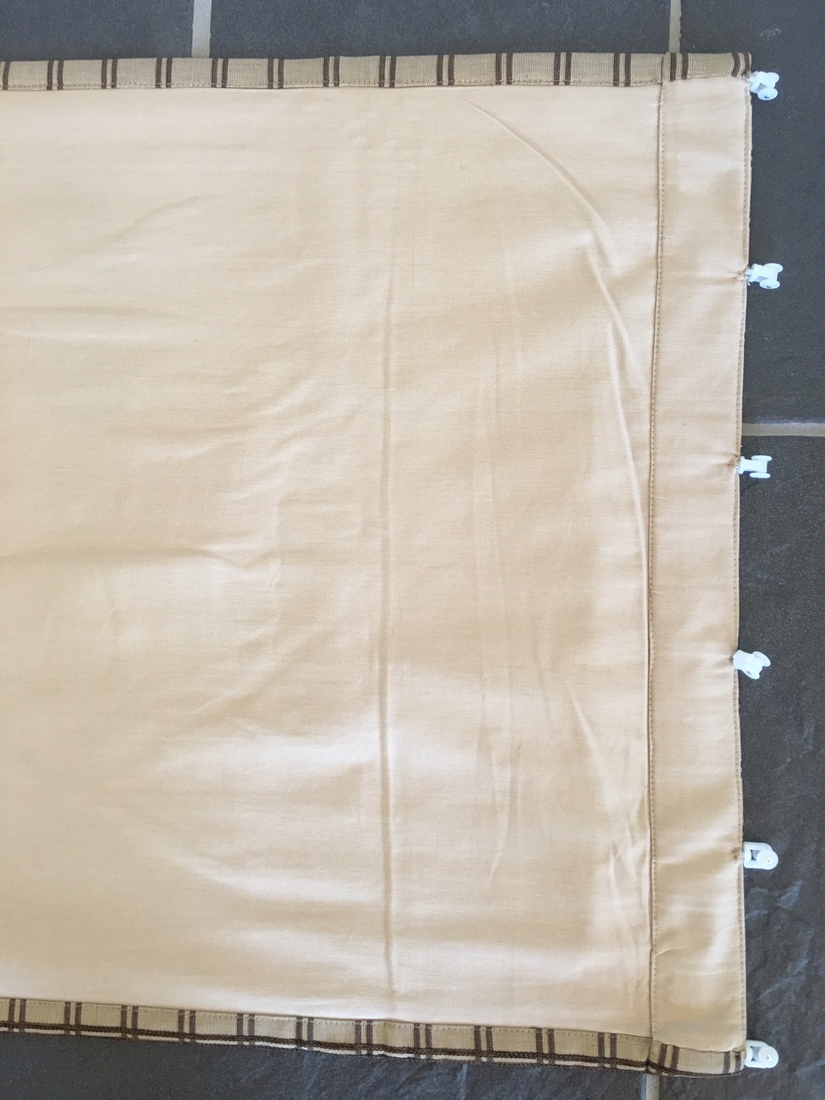 Set of 4 Silk Blend Curtain Panels Custom Drapes Window Treatments w/ Rails