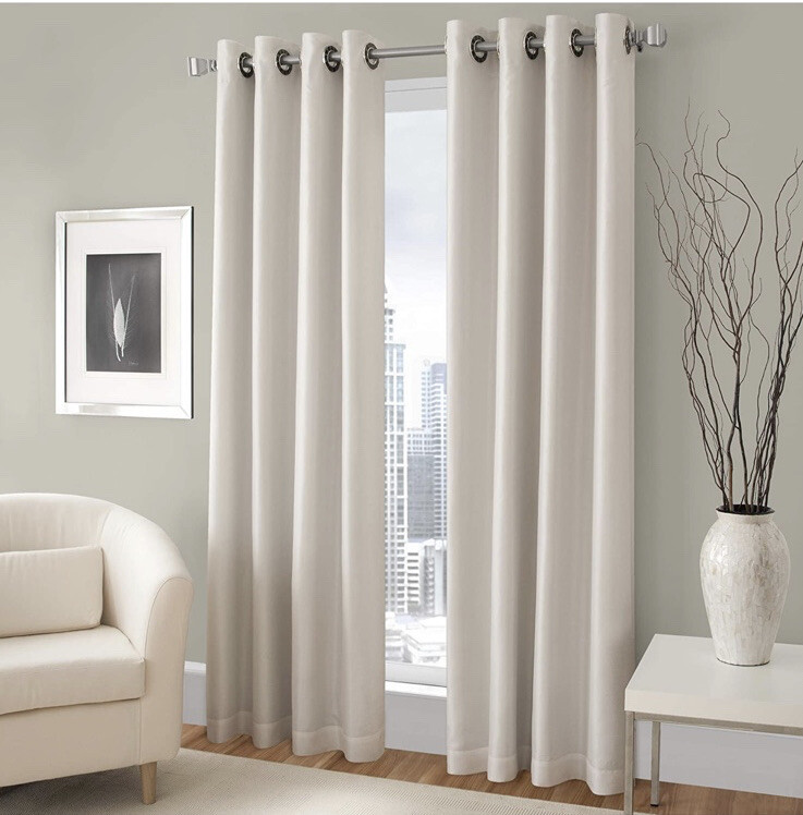 Valances Etc. Majestic 84″ Blackout Room Darkening Lined Grommet Window Curtain