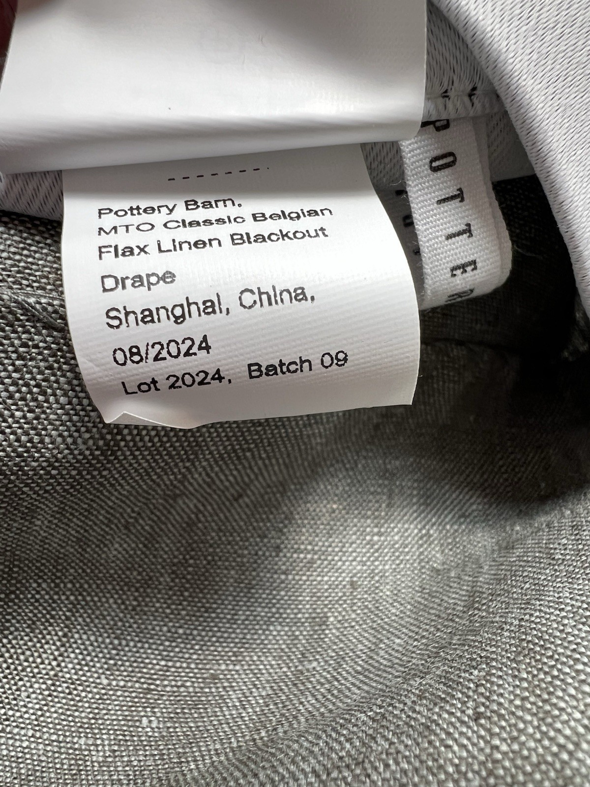 Pottery Barn Belgian Flax Linen Curtain Dark Forest 50 X 96 Blackout
