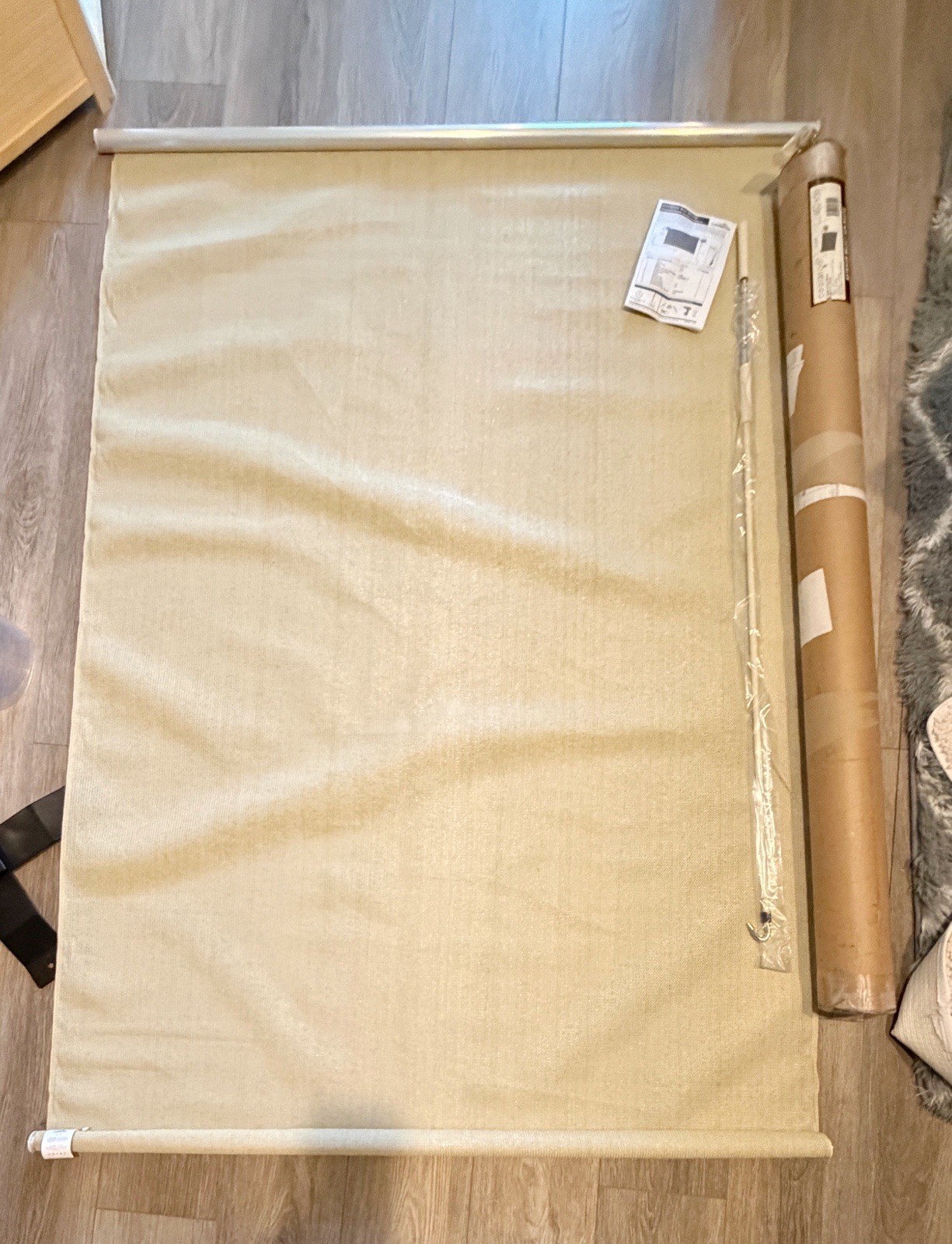 Coolaroo Outdoor Sun SHADE & WAND ONLY 462109 Sesame 4ft x 6ft Repl Unused *READ
