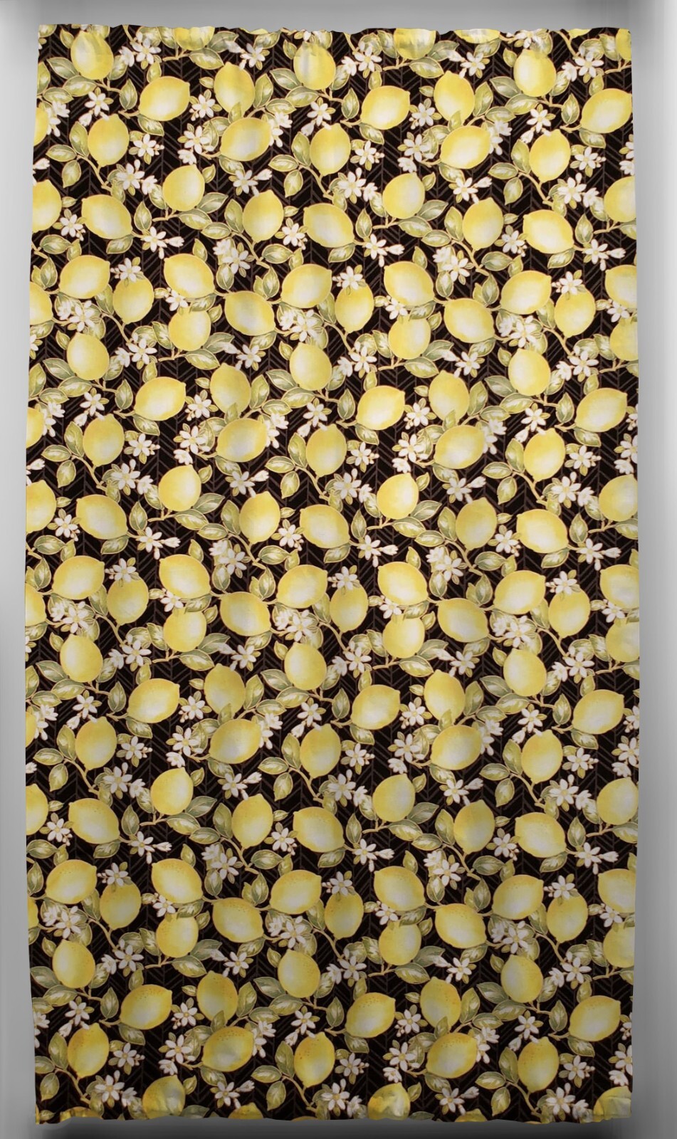 Lemon Blossoms French Door Curtain Panel with Tie Back
