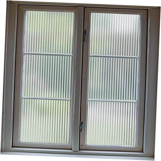 1/2-Inch Reeded Glass Window Film, Frosted Reeds Window 17.7″x78.7″ (45x200cm)