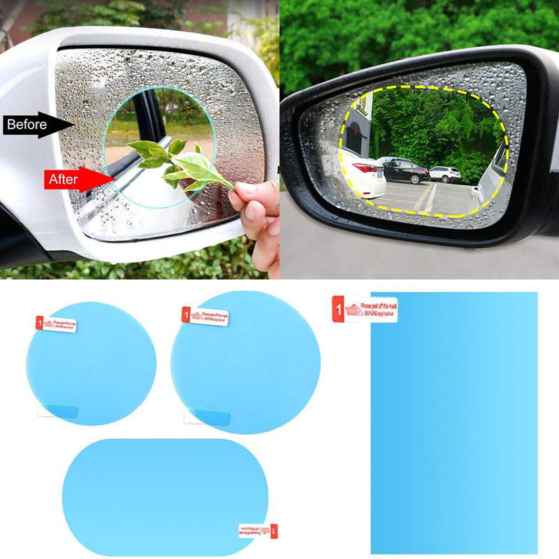 Car Waterproof Mist Anti-Fog Rainproof Rearview Mirror Glass Protective Film