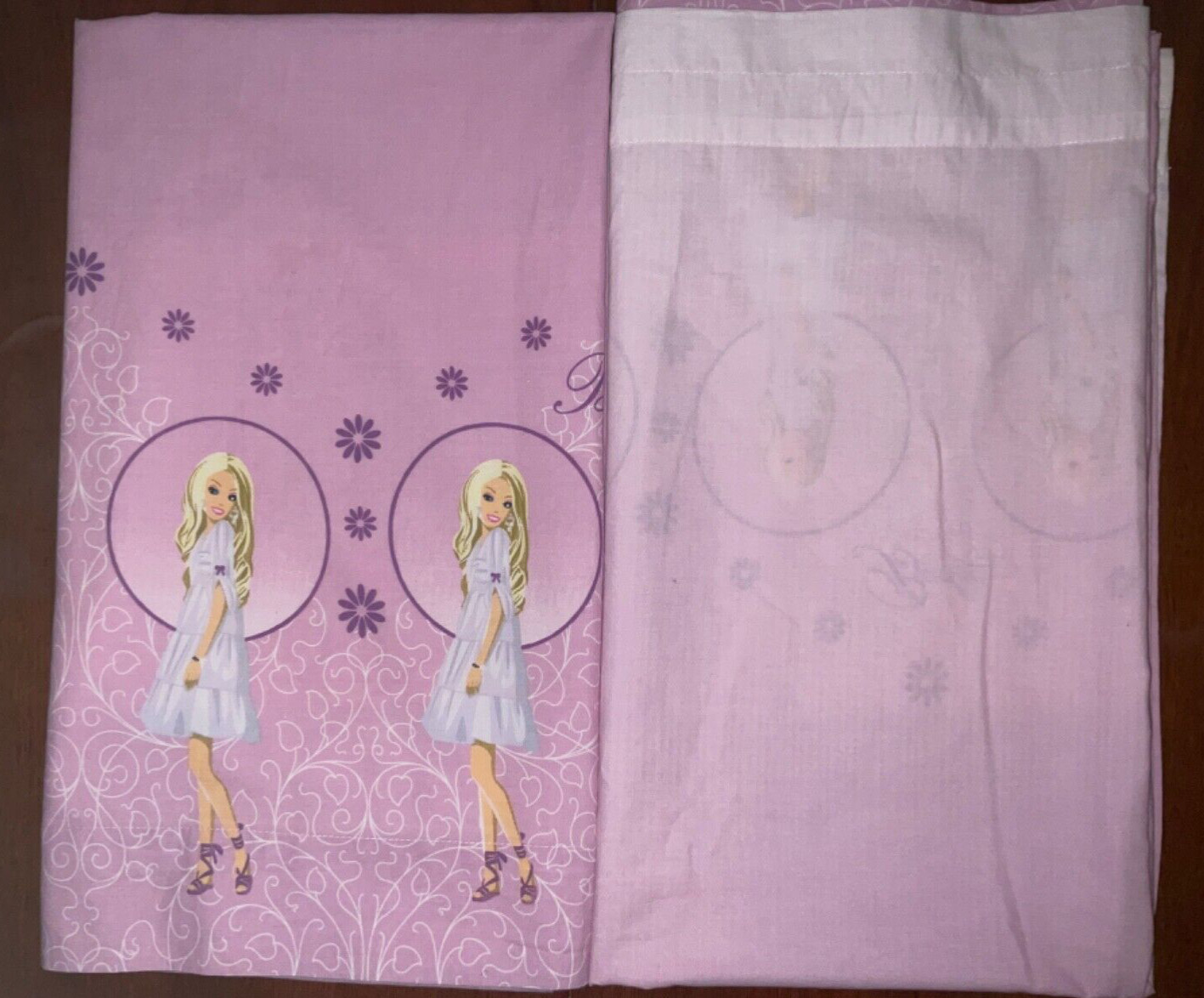 2 x Drops Barbie Rod Pocket Curtains Genuine Official Merchandise