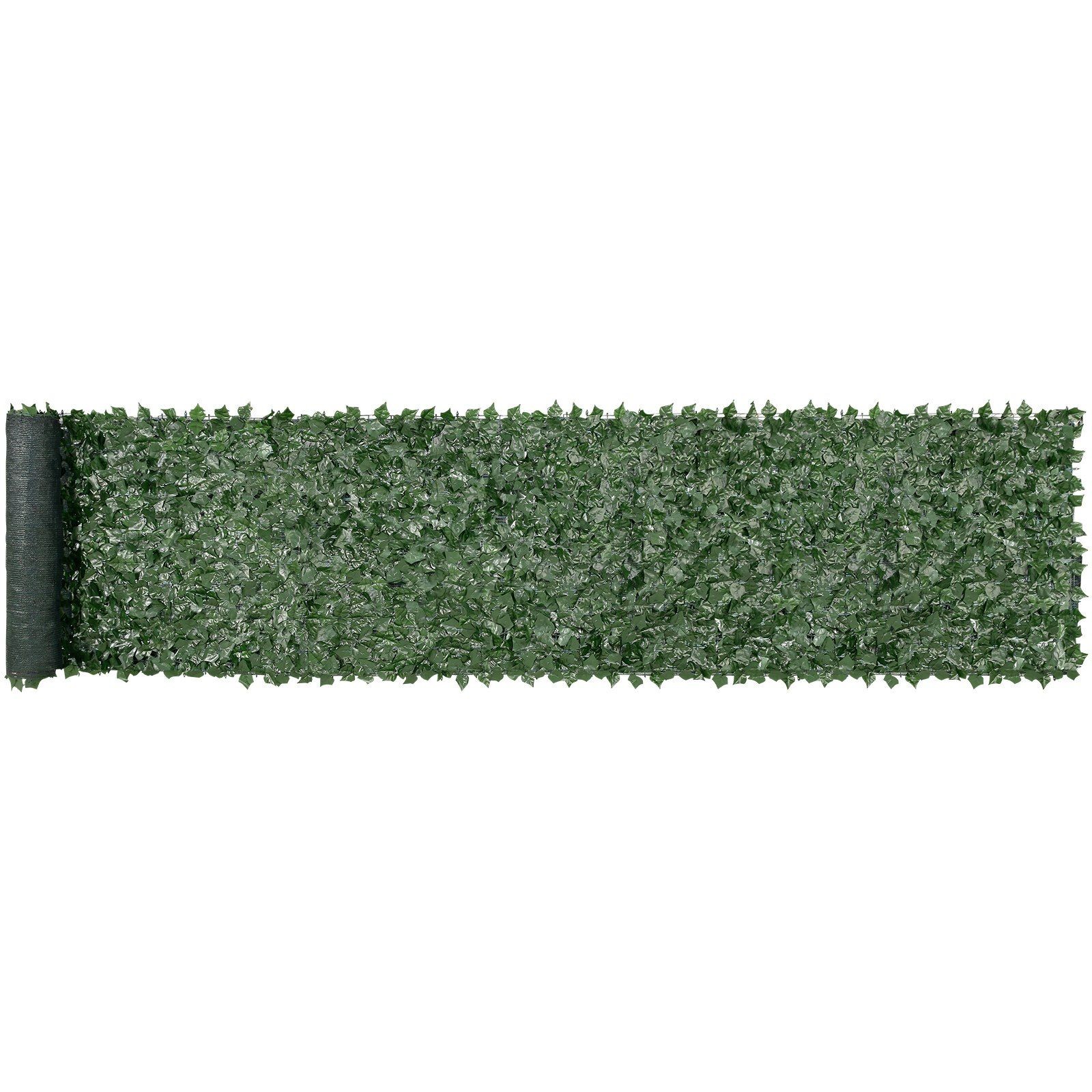 39x198in Faux Green Wall Panel – Natural Ivy Look, Airflow Mesh, Secure Joints